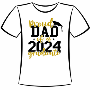 DTF Design: Proud Dad 2024 Graduate