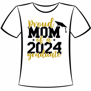 DTF Design: Proud Mom 2024 Graduate