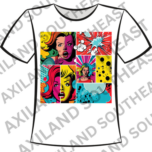 DTF Design: Pop Arts Comic with Bam