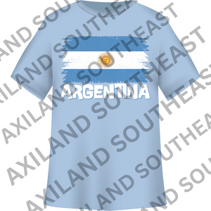 DTF Design: Argentina Flag with Country Name