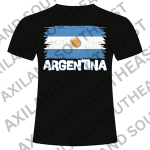 DTF Design: Argentina Flag with Country Name
