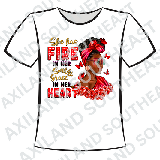 DTF Design: She Has Fire