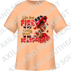 DTF Design: She Has Fire