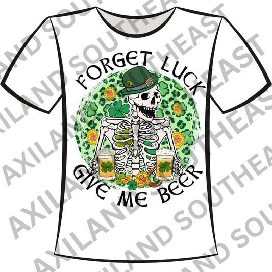 DTF Design: St. Patricks Day Green Give me Beer