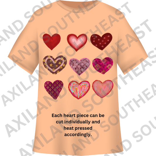 DTF Design: Small Hearts