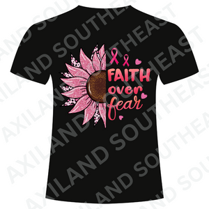 DTF Design: Faith over Fear with Sunflower