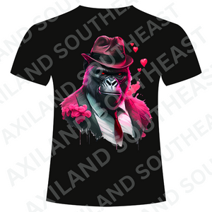 DTF Design: Gangster Pink Gorilla