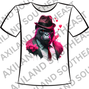 DTF Design: Gangster Pink Gorilla
