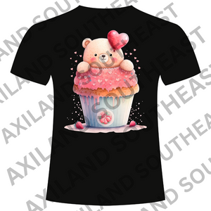 DTF Design: Cute Bear in a CupcakeDTF Design: Cute Bear in a Cupcake
