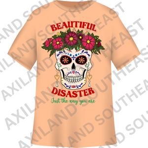 DTF Design: Day of the Dead Inspired Beautiful Disaster