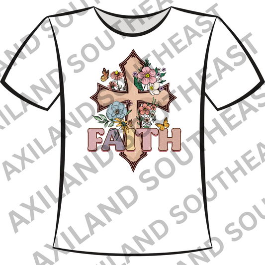 DTF Design: Cross with Faith