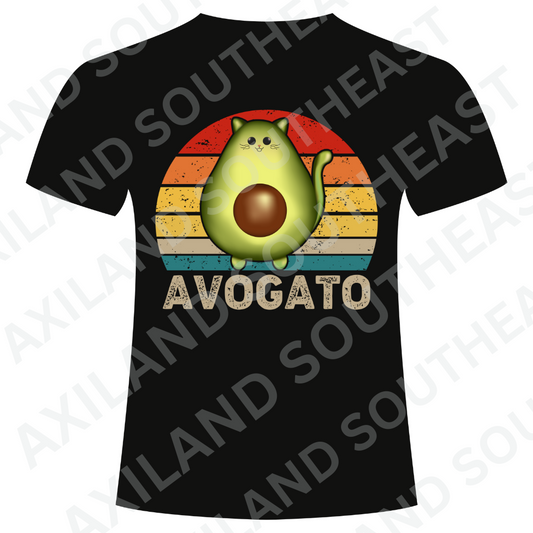 DTF Design: Avacado Cat