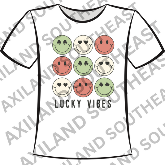 DTF Design: St. Patrick's Day Green Lucky Vibes