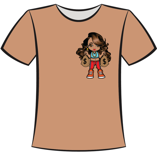 DTF Design: Wide Eyes Lola Orange (Small Size)