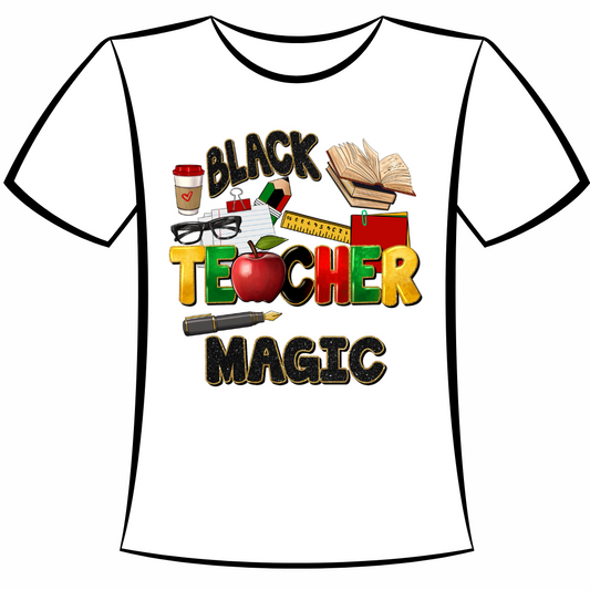 DTF Design: BHM Black Teacher Magic