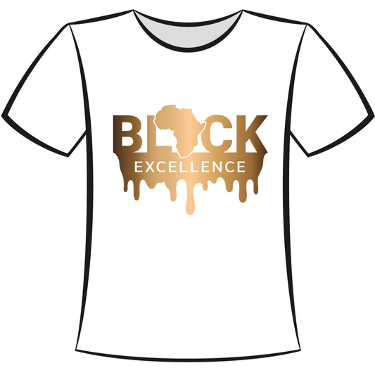 DTF Design: Black Excellence Gold