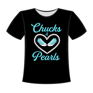 Chucks and Pearls Blue