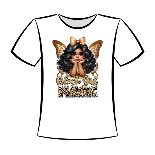 DTF Design: Black Girl Magic - Little Goldie
