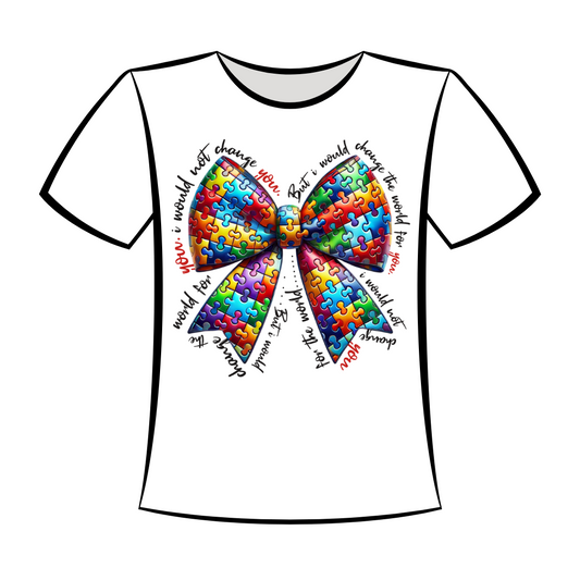 DTF Design: Autism Ribbon