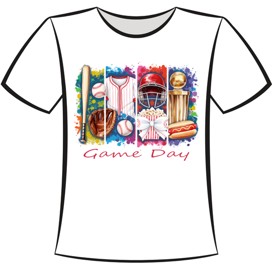 DTF Design: Baseball Game Day Equipment - V2