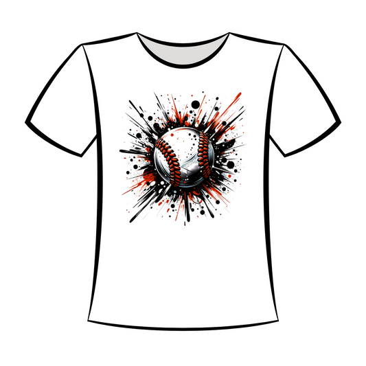 DTF Design: Baseball Splash