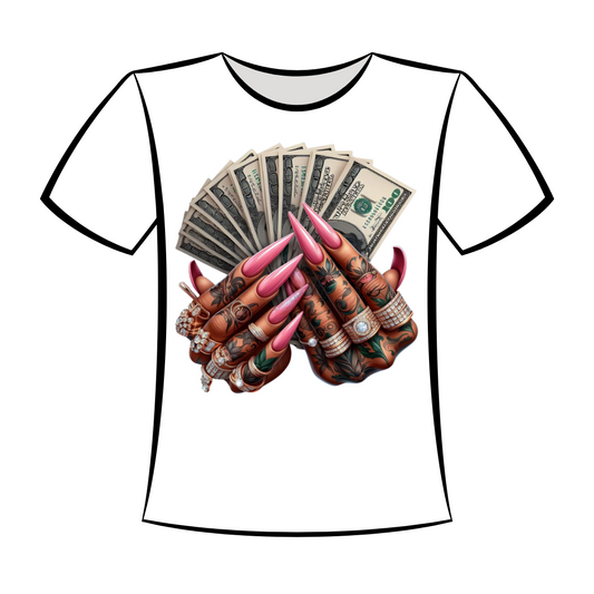 DTF Design: Cash and Nails Glam - V1