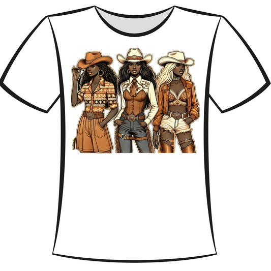 DTF Design: Cowgirls Together