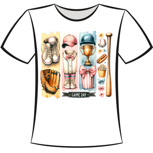 DTF Design: Baseball Game Day Equipment