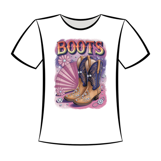 DTF Design: Lilac Boots with Fan