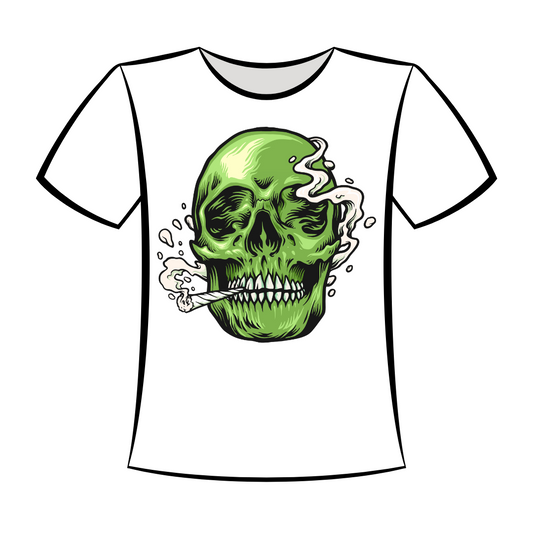 DTF Design: Smoking Skull
