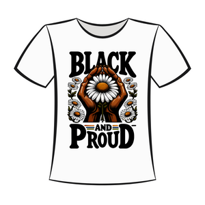 DTF Design: Black And Proud Sunflower