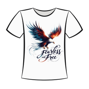 DTF Design: Fearless and Free Eagle