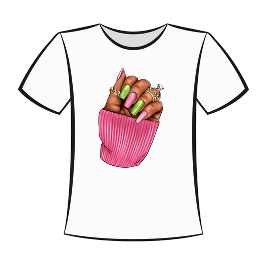 DTF Design: Pink Nail