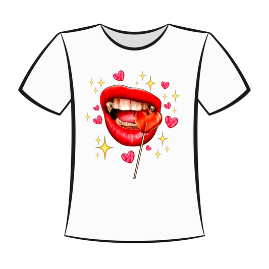 DTF Design: Valentine's Day Lip