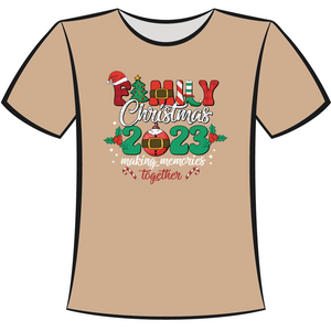 DTF Design: Family Christmas 2023 Making Memories Together