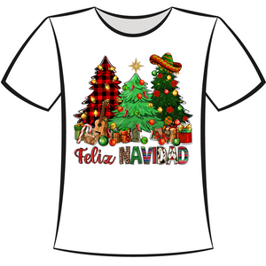 DTF Design: Feliz Navidad with Tree