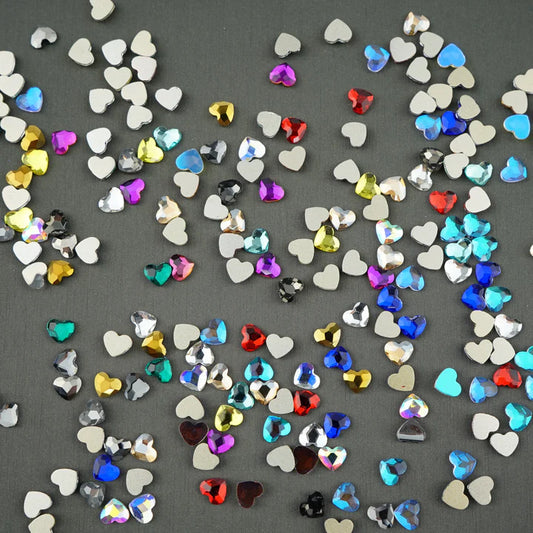 Heart 5.5x6mm NON Hot-fix Rhinestone Mini Bag