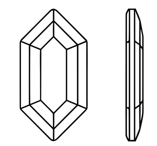 Hexagon 4x8mm NON Hot-fix Mini Bag