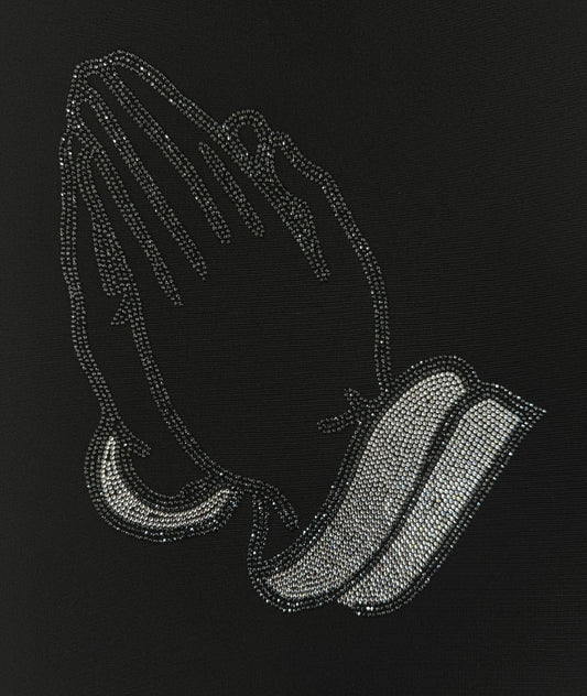 Hotfix Rhinestone Transfer: Praying Hands