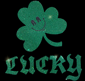 Hotfix Rhinestone Transfer: St. Patrick's Day Lucky