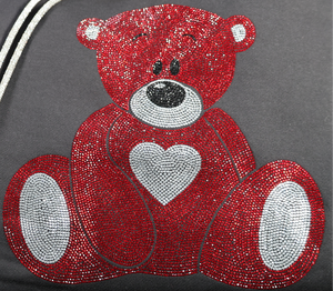 Hotfix Rhinestone Transfer: Multi Color Teddy Bear