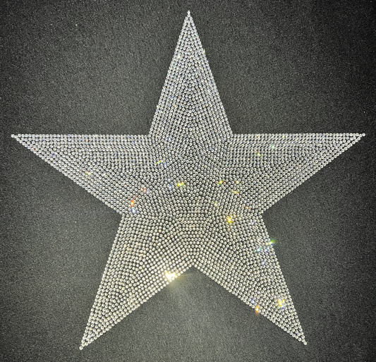 Large Rhinestone Transfer - Star Filled