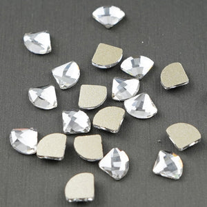 Rounded Diamond 6x7mm NON Hot-fix Mini Bag - Crystal