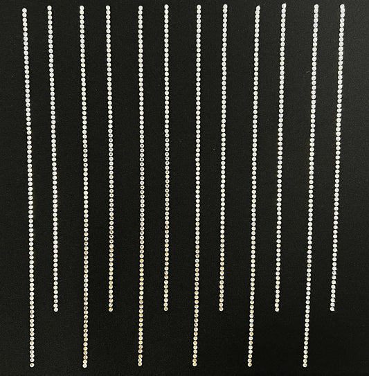 Rhinestone Sheet: SS10 Straight Line Hot-Fix