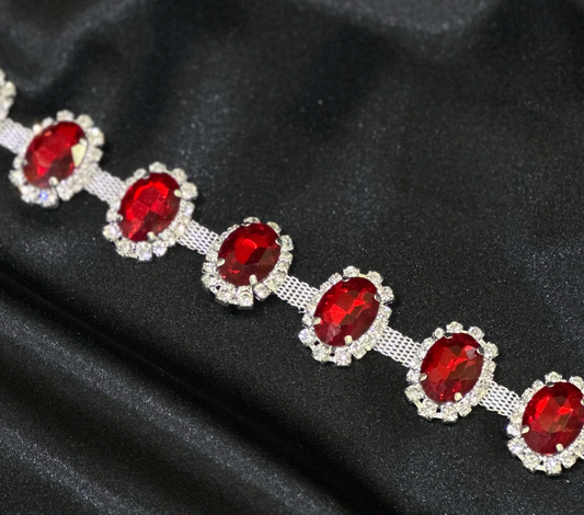 Sunflower Rhinestone Trim By Yard - LA 273