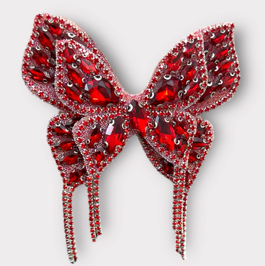 Rhinestones Butterfly Sew On 2409