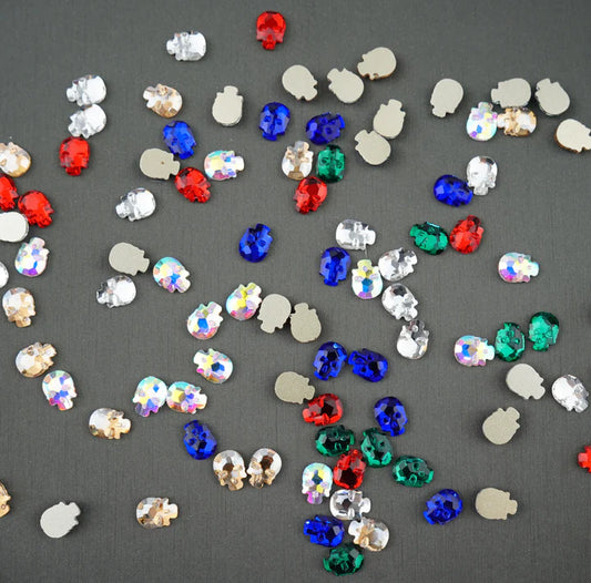 Skull shape Rhinestone Non Hot-fix Mini Bag