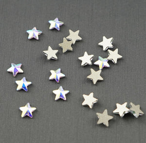 Star shape Rhinestone 5x5mm NON Hot-fix Mini Bag - Crystal AB
