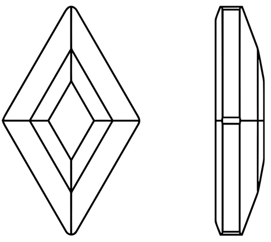Diamond 3x5mm NON Hot-fix Mini Bag