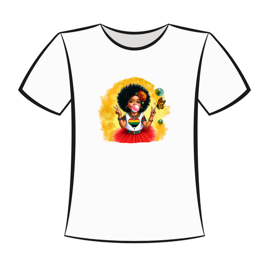 DTF Design: Bubble Gum Girl